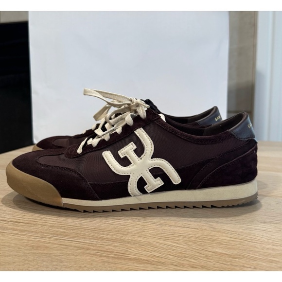 Sam Edelman Women's Cafe Noir Brown Nylon Ivey Lace Up Sneaker Size 8M - Picture 2 of 10